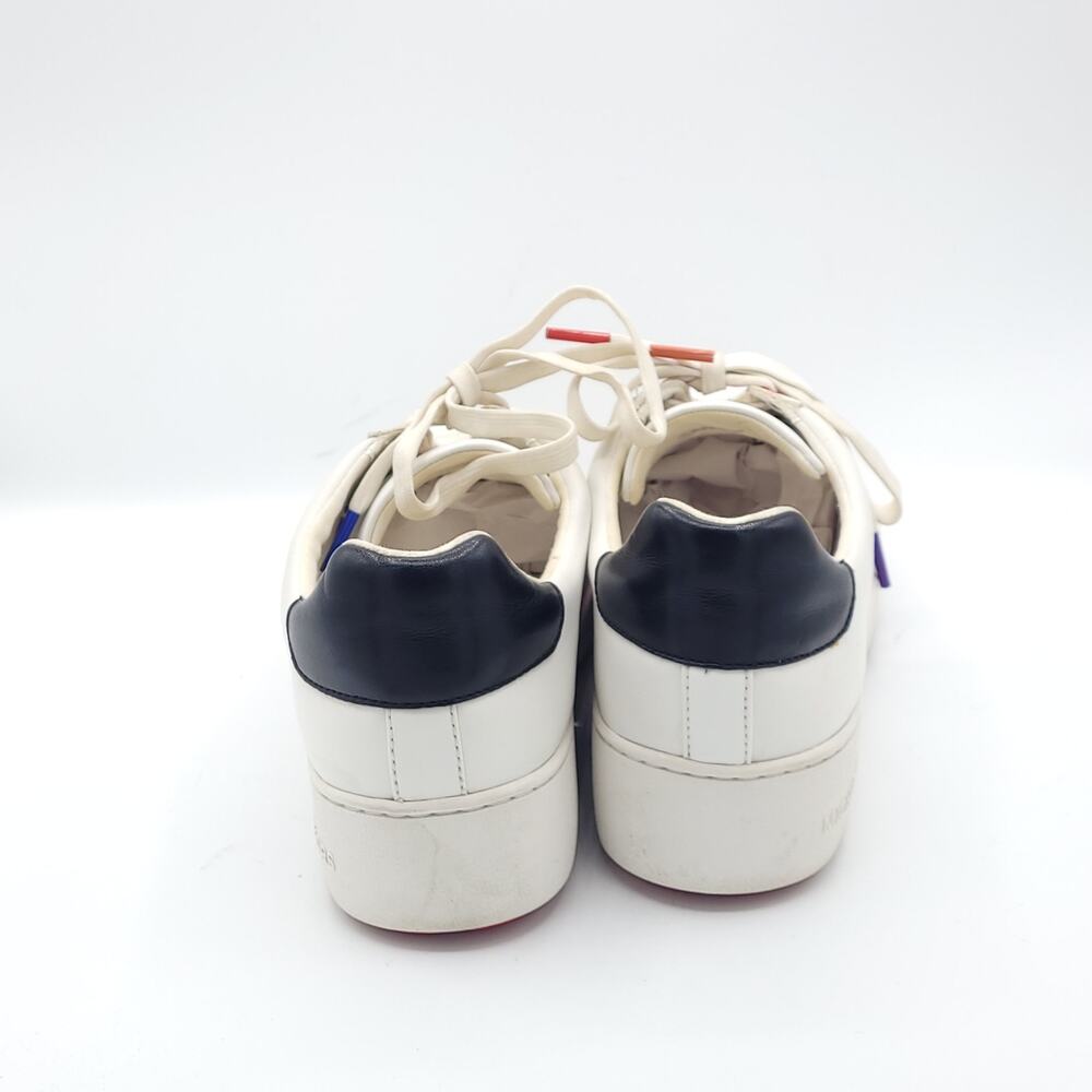 Michael Kors Poppy Rainbow white sneakers women's size 10 - Picture 6 of 9